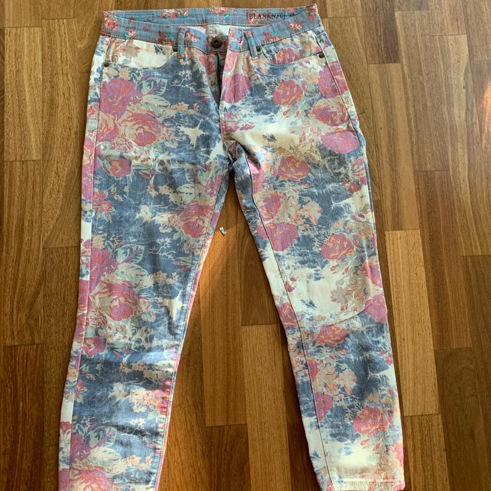 BlankNYC flower pastel jeans